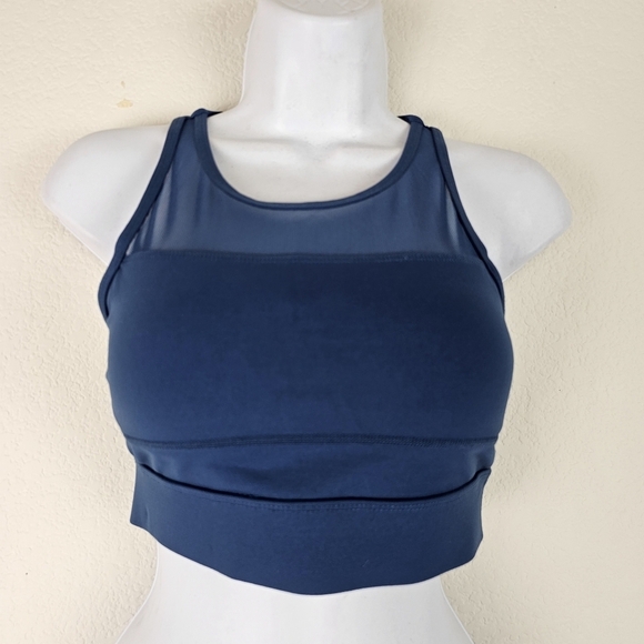 Zyia Active All-Star Sports Bra Blue Size Small Supportive Workout Running Bra - Picture 2 of 11